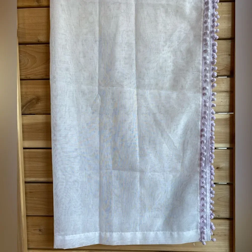 Lush Decor Lavender PomPom Curtain Set